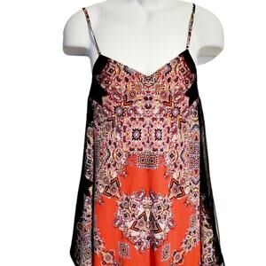 Colorful butterfly wing scarf dress Flattering Summer dress or cover up sz.S